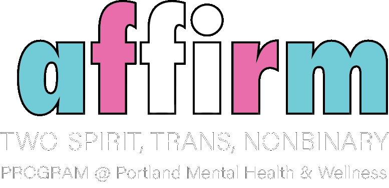 Affirm Two Spirit, Trans, Nonbinary (2STNB) Program Logo